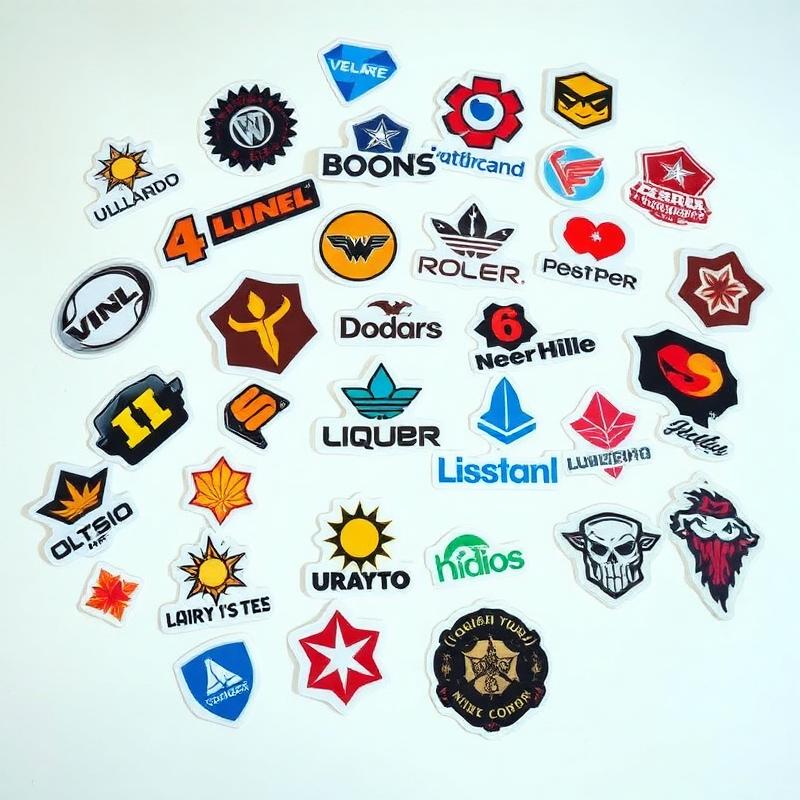 Stickers troquelados con logo personalizado